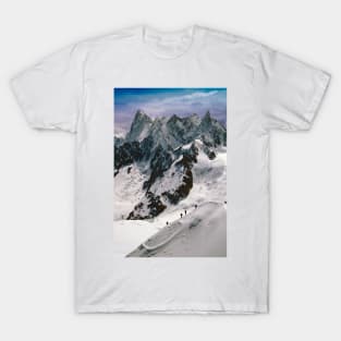 Chamonix Aiguille du Midi Mont Blanc Massif French Alps France T-Shirt